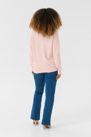 Cream Pullover in Pink