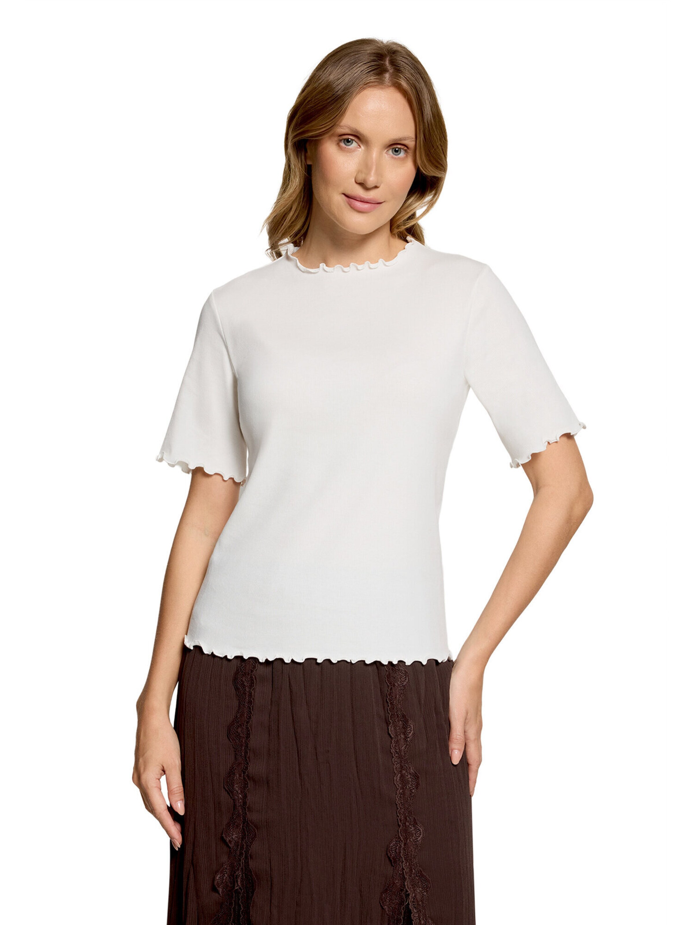 Cartoon Shirt in White: front