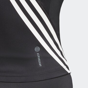 Sport top 'Train Icons 3-Stripes' de la ADIDAS PERFORMANCE pe negru