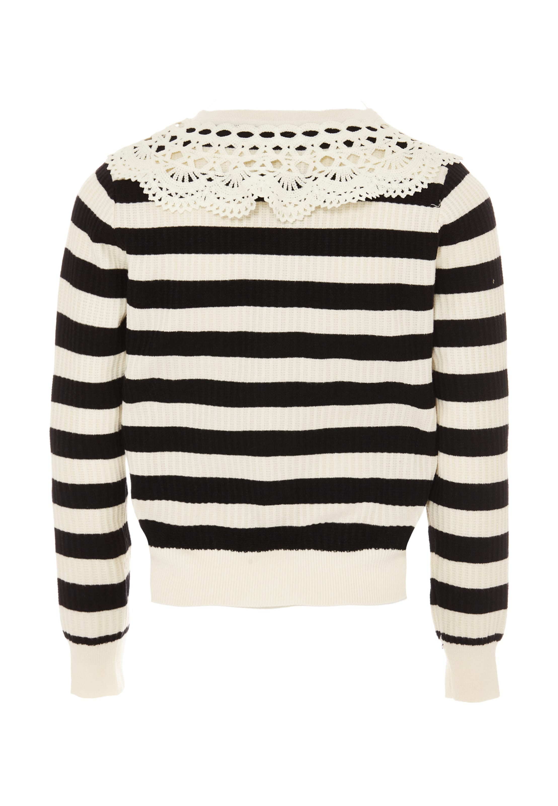 NAEMI - Casaco de malha em branco