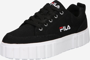 Fila platform black hot sale