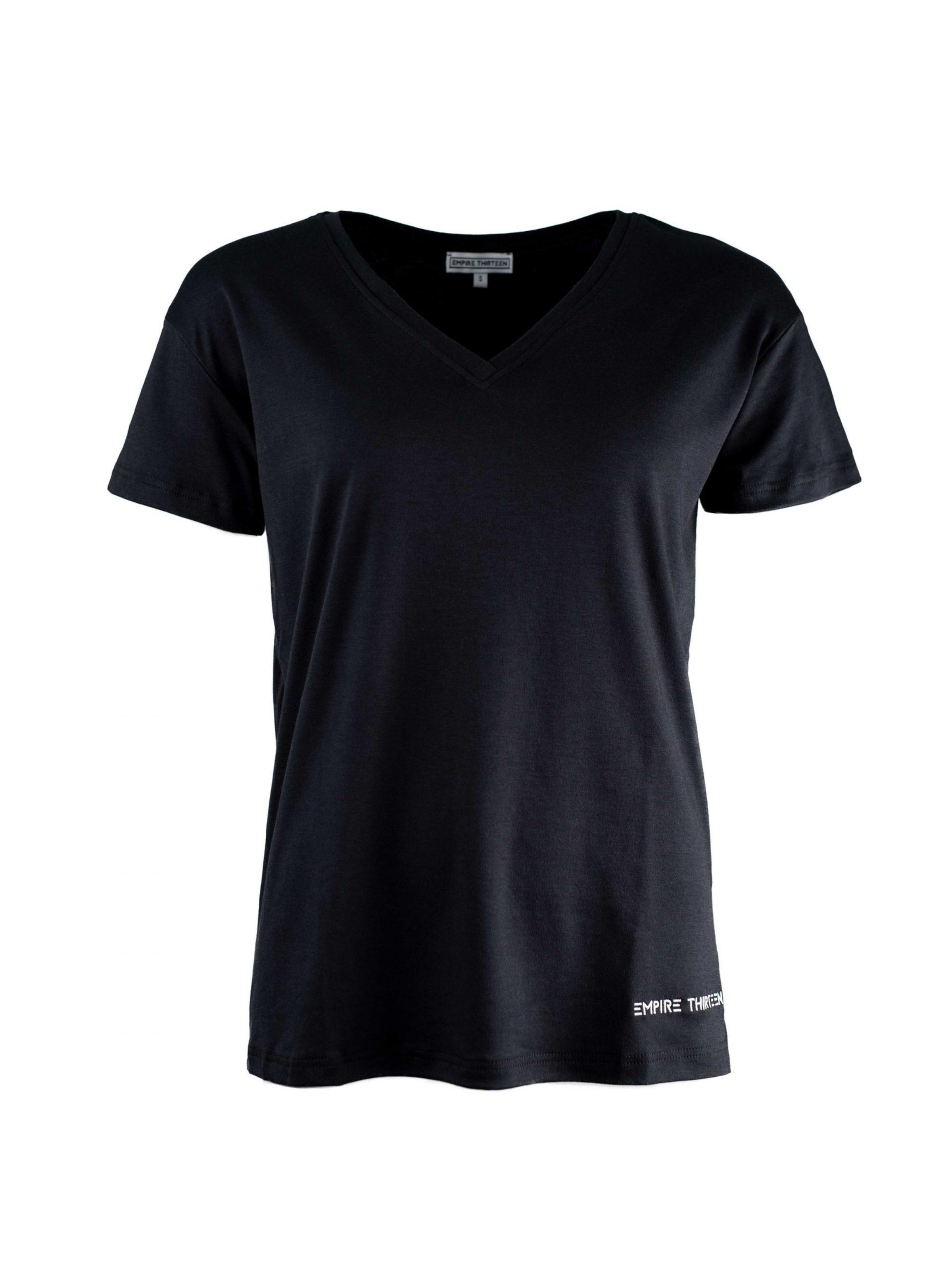 Empire-Thirteen Shirt‌‌‌ in Schwarz: Vorderseite