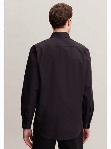 SEIDENSTICKER Regular fit Business Shirt ' Comfort ' in Black