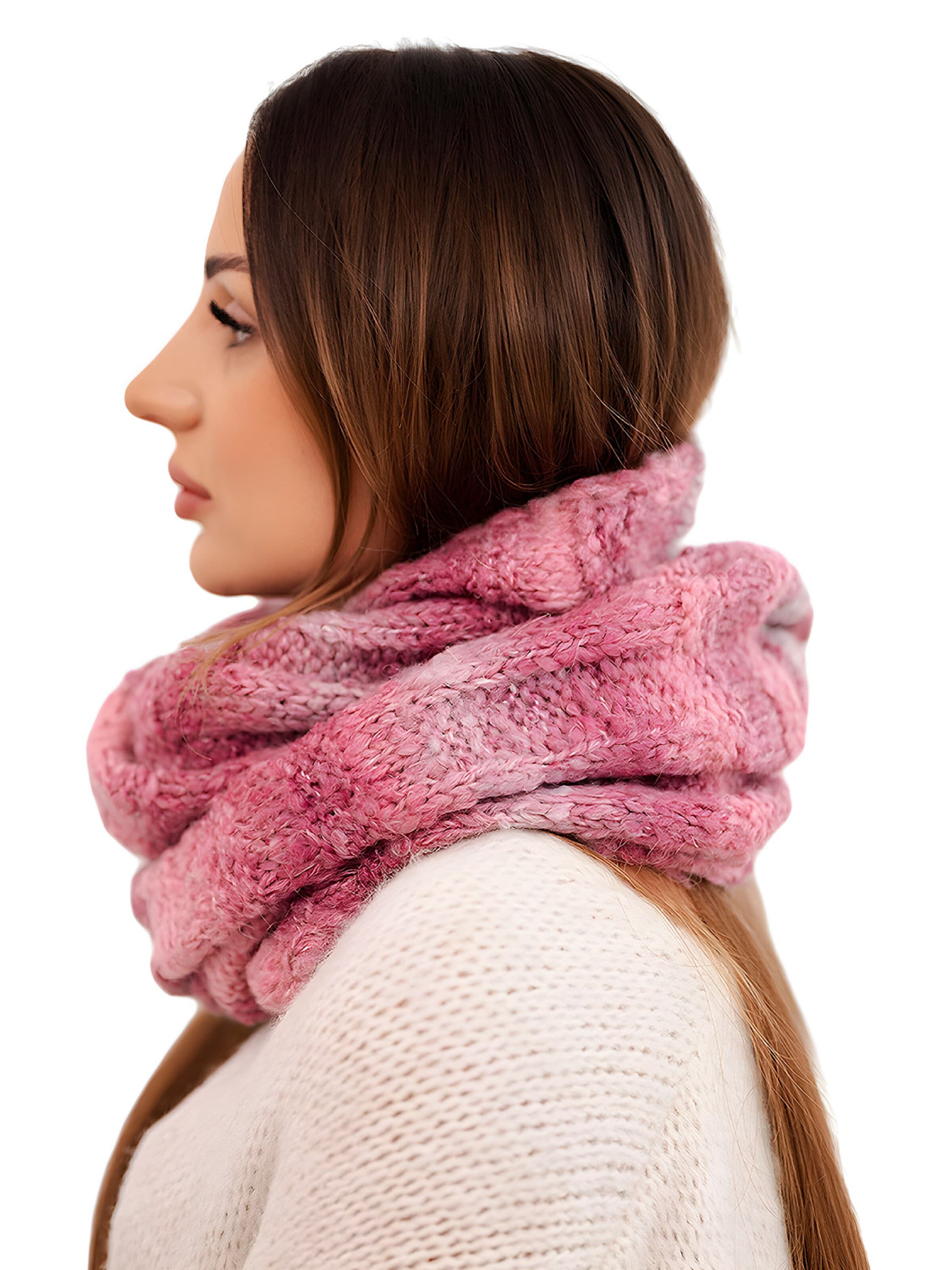 Lumera Kruhová šála – pink