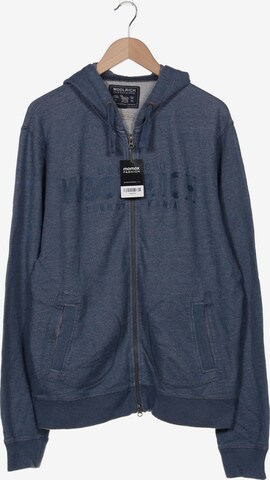 Woolrich Sweatshirt & Zip-Up Hoodie in XXL in Blue: front