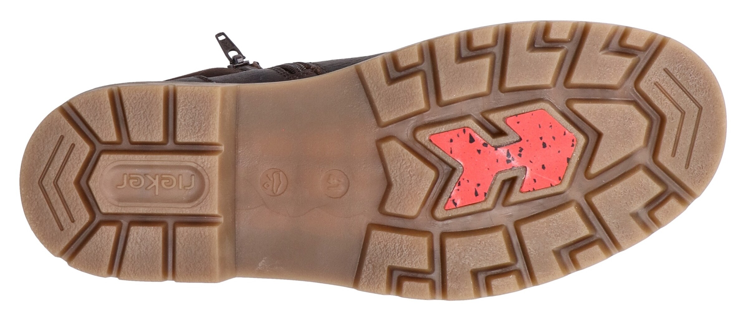 Bottes à lacets Rieker en marron