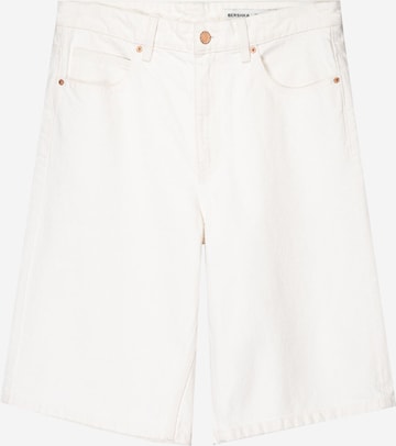 Bershka Luźne Jeansy w kolorze beżowy: przód