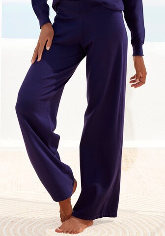 Regular Pantalon LASCANA en violet : devant