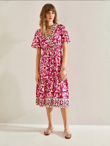 Robe Bianco Lucci en rose : devant