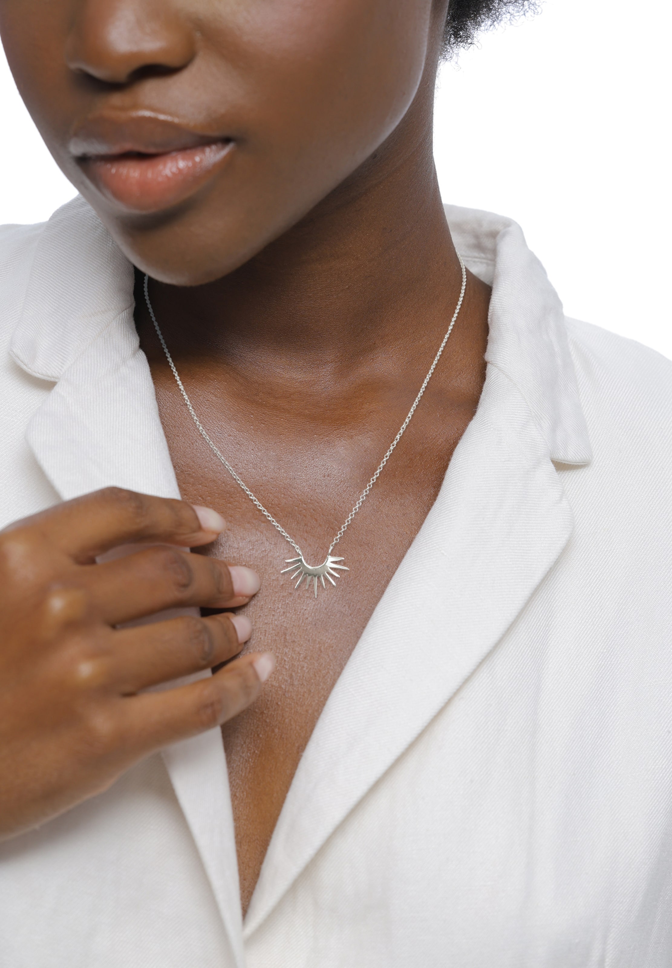ELLI Kette in Silber: Vorderseite