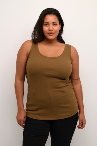 KAFFE CURVE Top 'Carina' in Brown: front