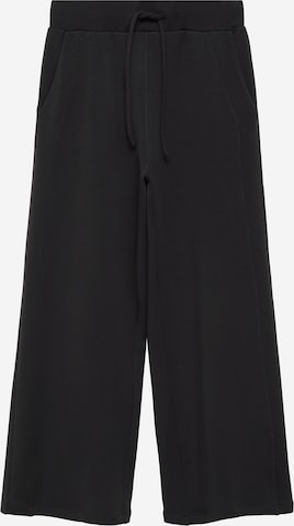 MANGOWide Leg/ Široke nogavice Hlače 'NEI' - crna boja: prednji dio