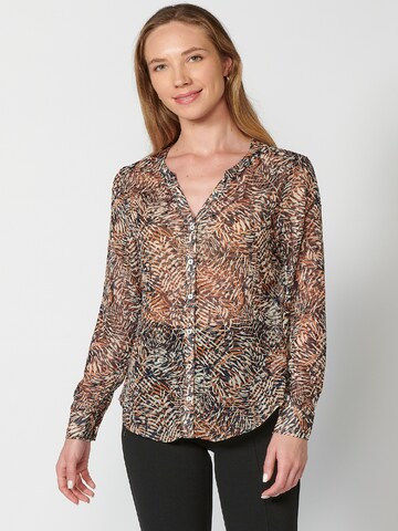 KOROSHI - Blusa em bege: frente
