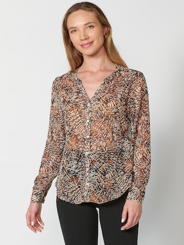 KOROSHI - Blusa en beige: frente