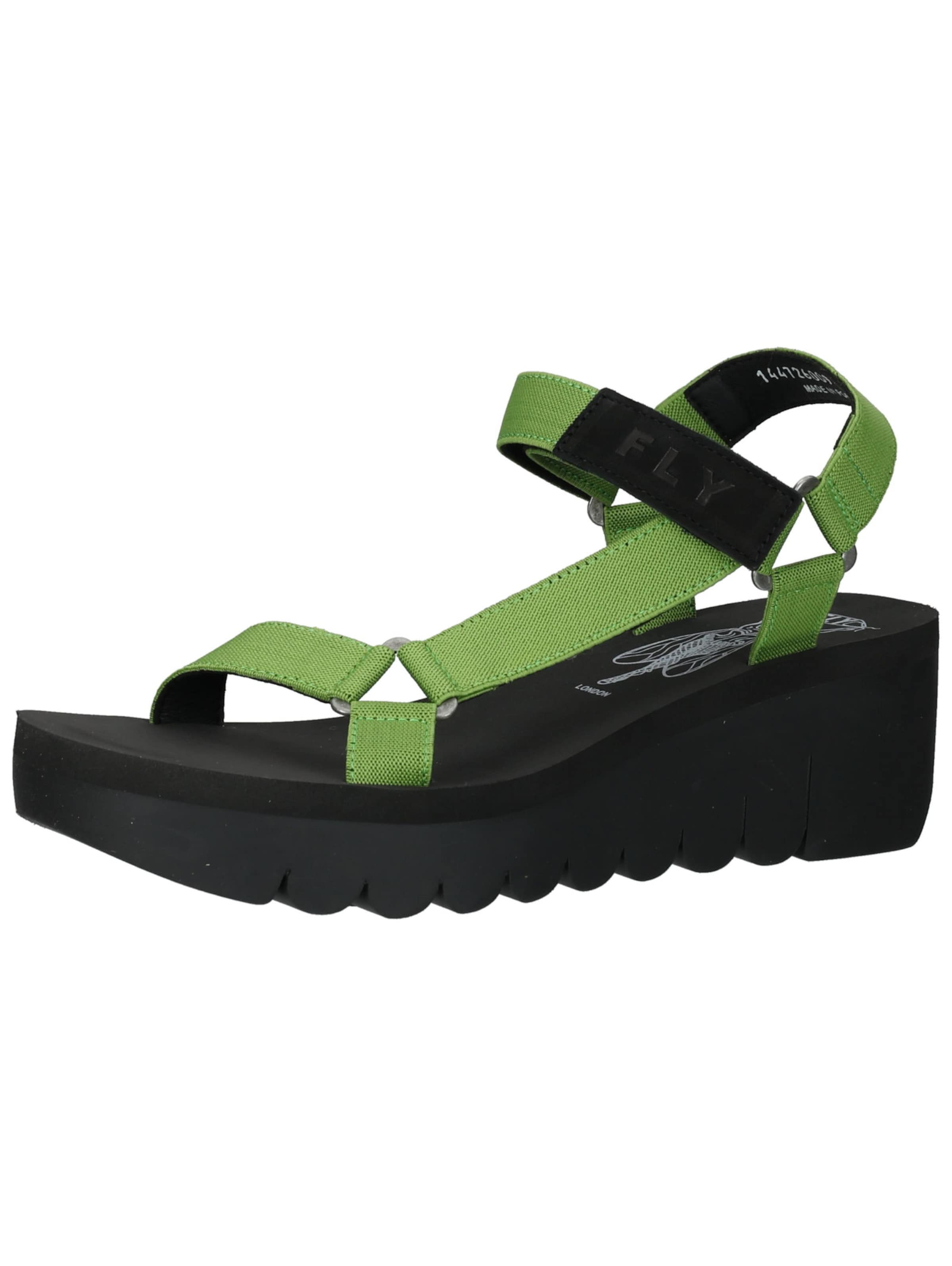 FLY LONDON Sandalen met riem in Groen: voorkant