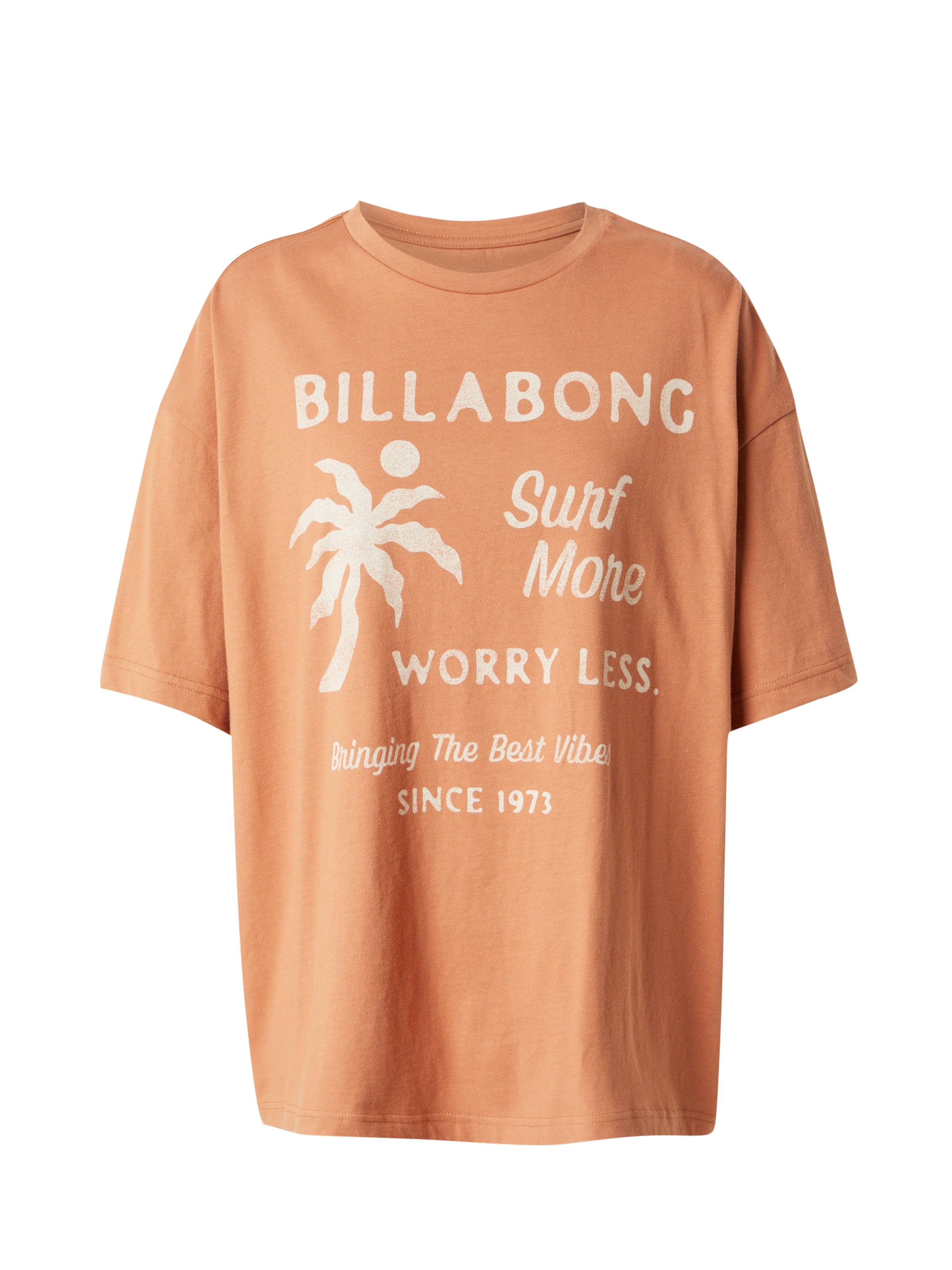 BILLABONG Tričko 'JUMPS IN WATER' – hnědá: přední strana