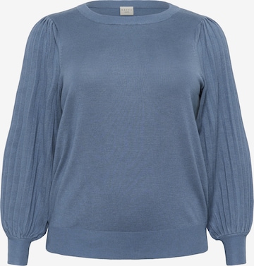 KAFFE CURVEPulover 'Loni' - plava boja: prednji dio