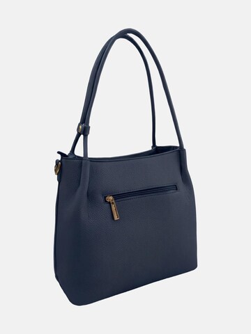 Borsa a spalla 'Borsa a Spalla Gianmarco Venturi PVC con Cuore Strass' di GianMarco Venturi in blu