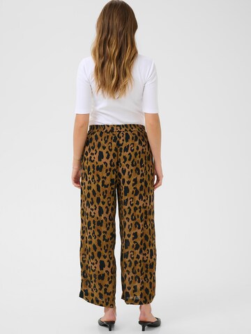 Largi Pantaloni 'Mille Amber' de la Kaffe pe maro
