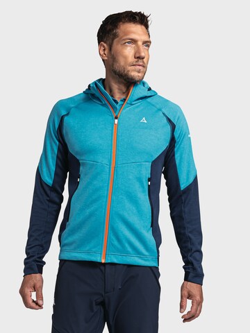 Veste en polaire fonctionnelle Schöffel en bleu : devant
