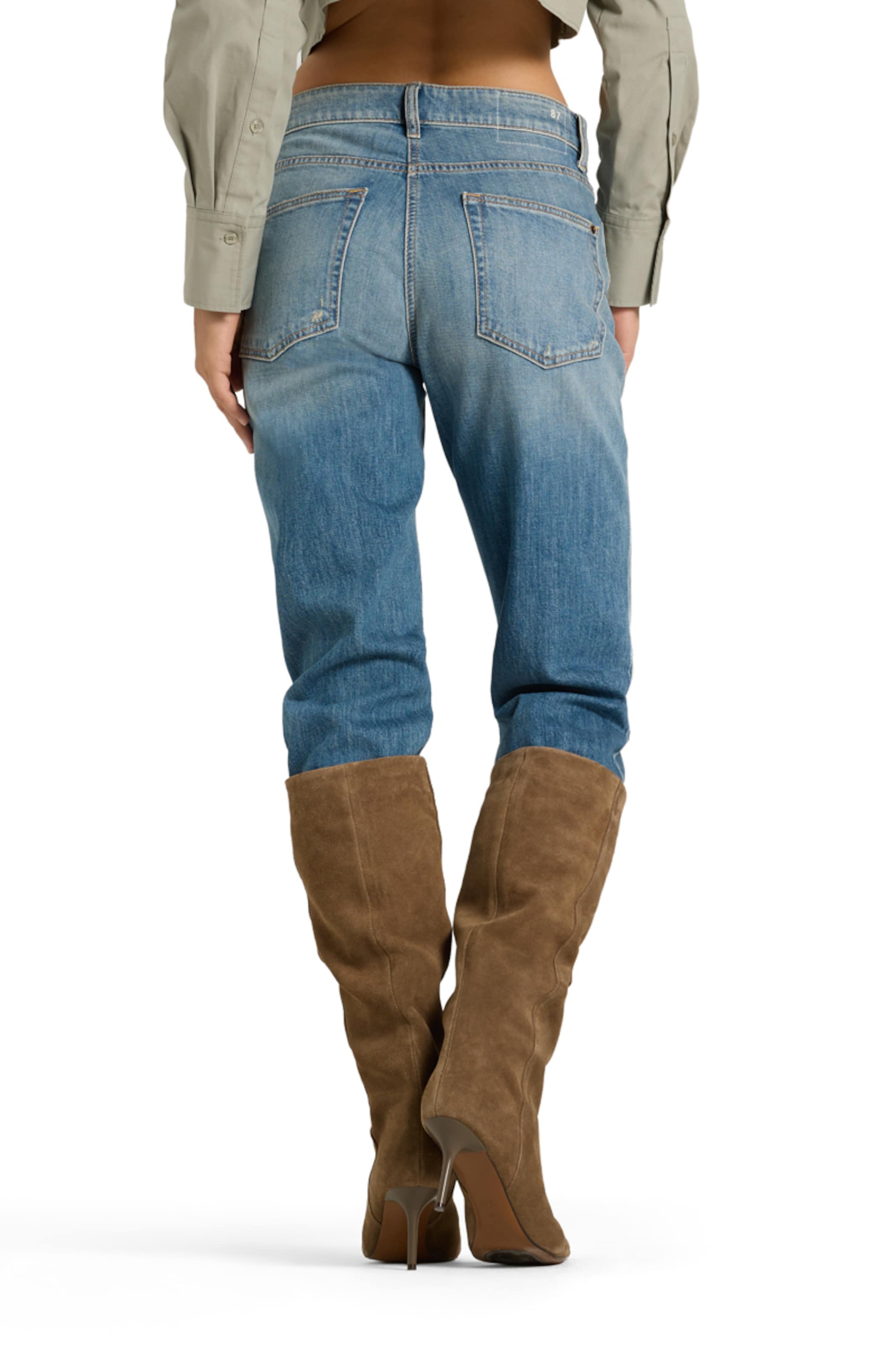 Cambio Regular Jeans 'Gini' in Blauw