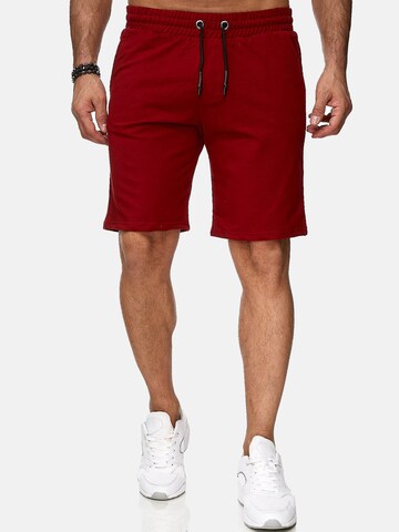 Reslad Regular Hose 'Shorts Basic Sweathose' in Rot