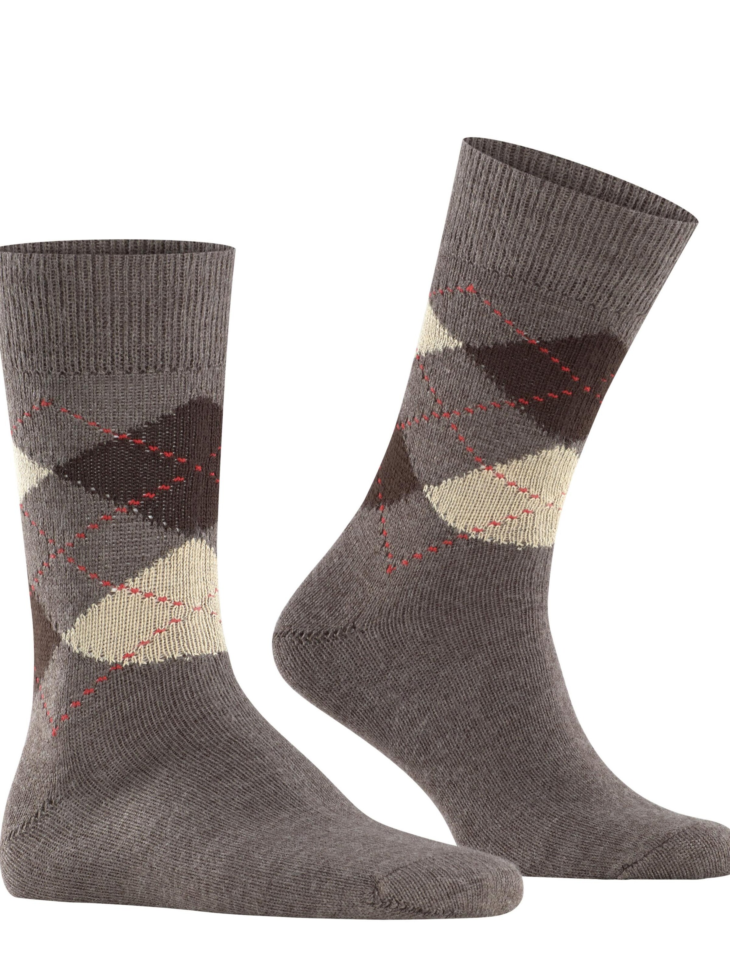 BURLINGTON Socks 'Preston' in Brown