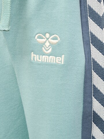 Hummel Tapered Workout Pants in Blue