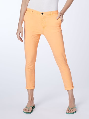 CHIEMSEE Slim fit Chino Pants in Orange: front