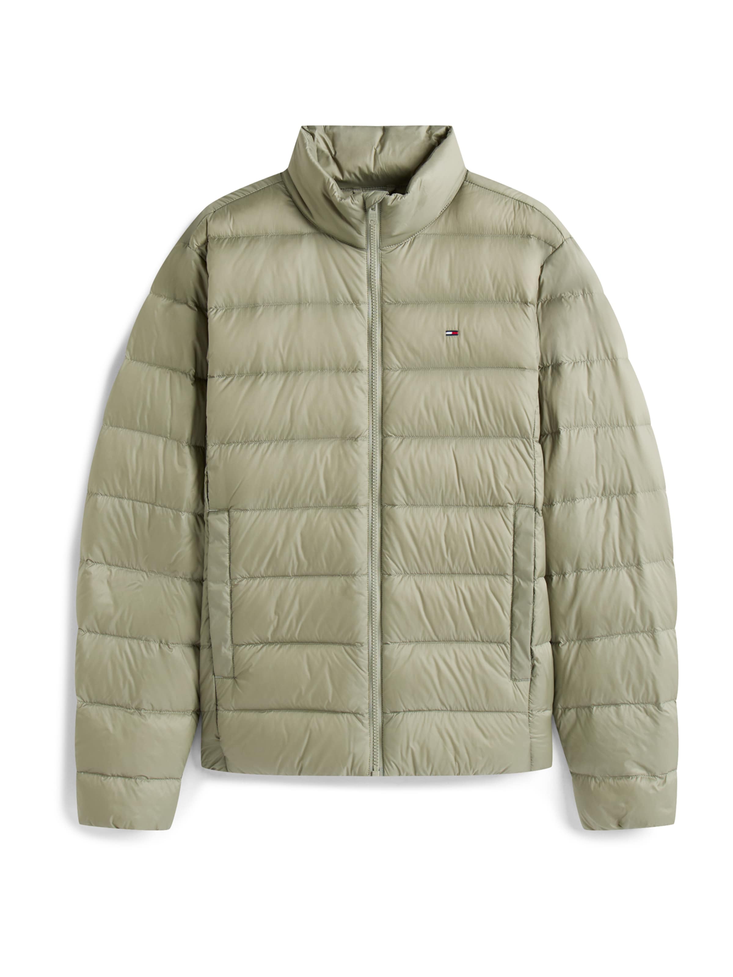 Tommy Jeans Kurtka zimowa w kolorze zielony: przód