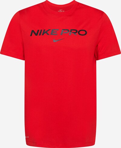NIKE Funkcionalna majica | rdeča / črna barva, Prikaz izdelka