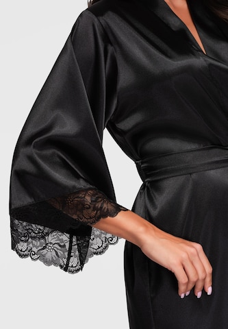 Ombre Dressing gown in Black