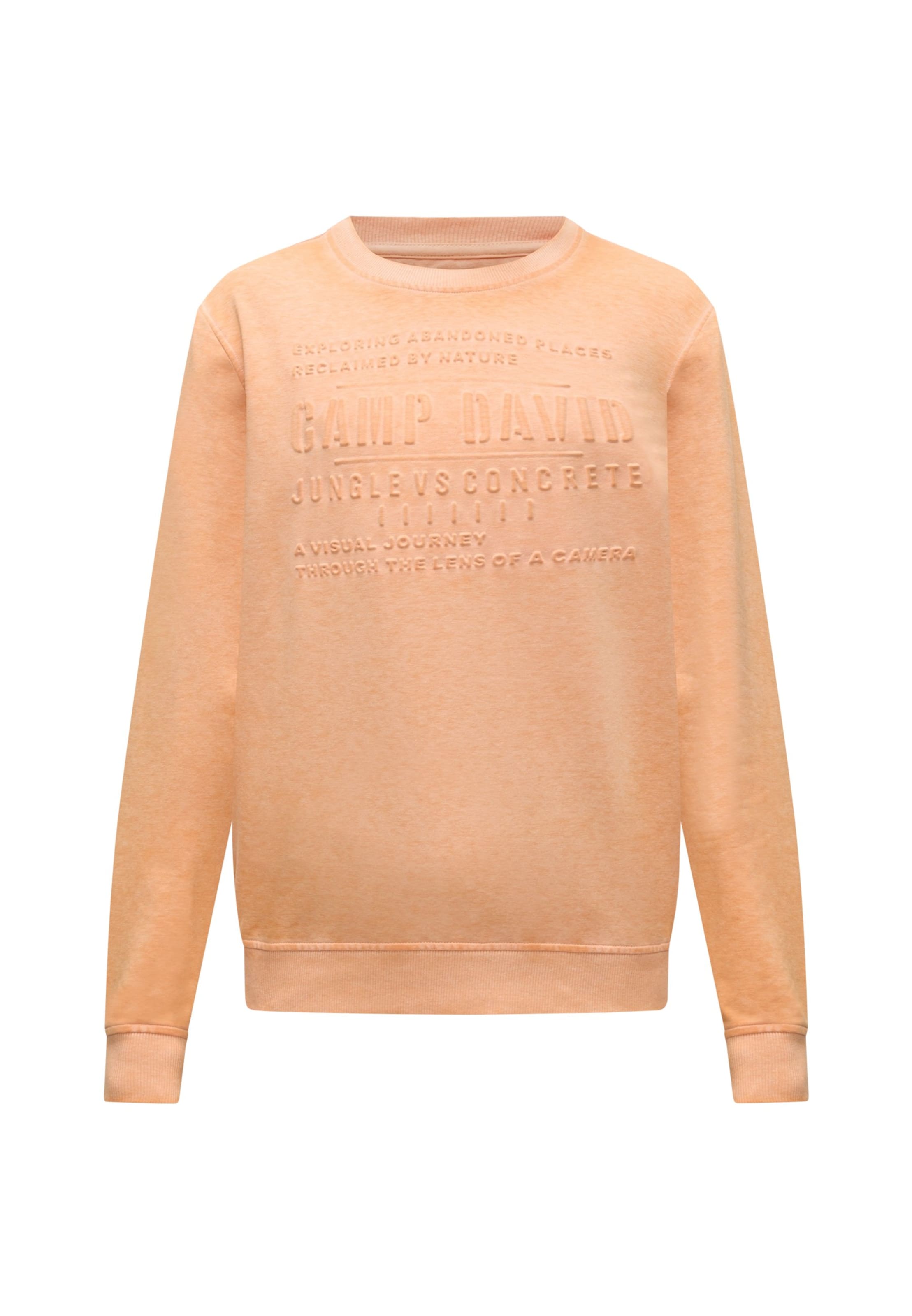 CAMP DAVID Sweatshirt i orange: forside