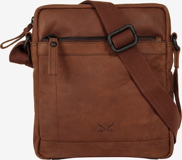 Sac à bandoulière SANSIBAR en marron : devant