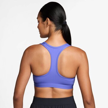 NIKE Bralette Sports Bra 'Swosh' in Blue