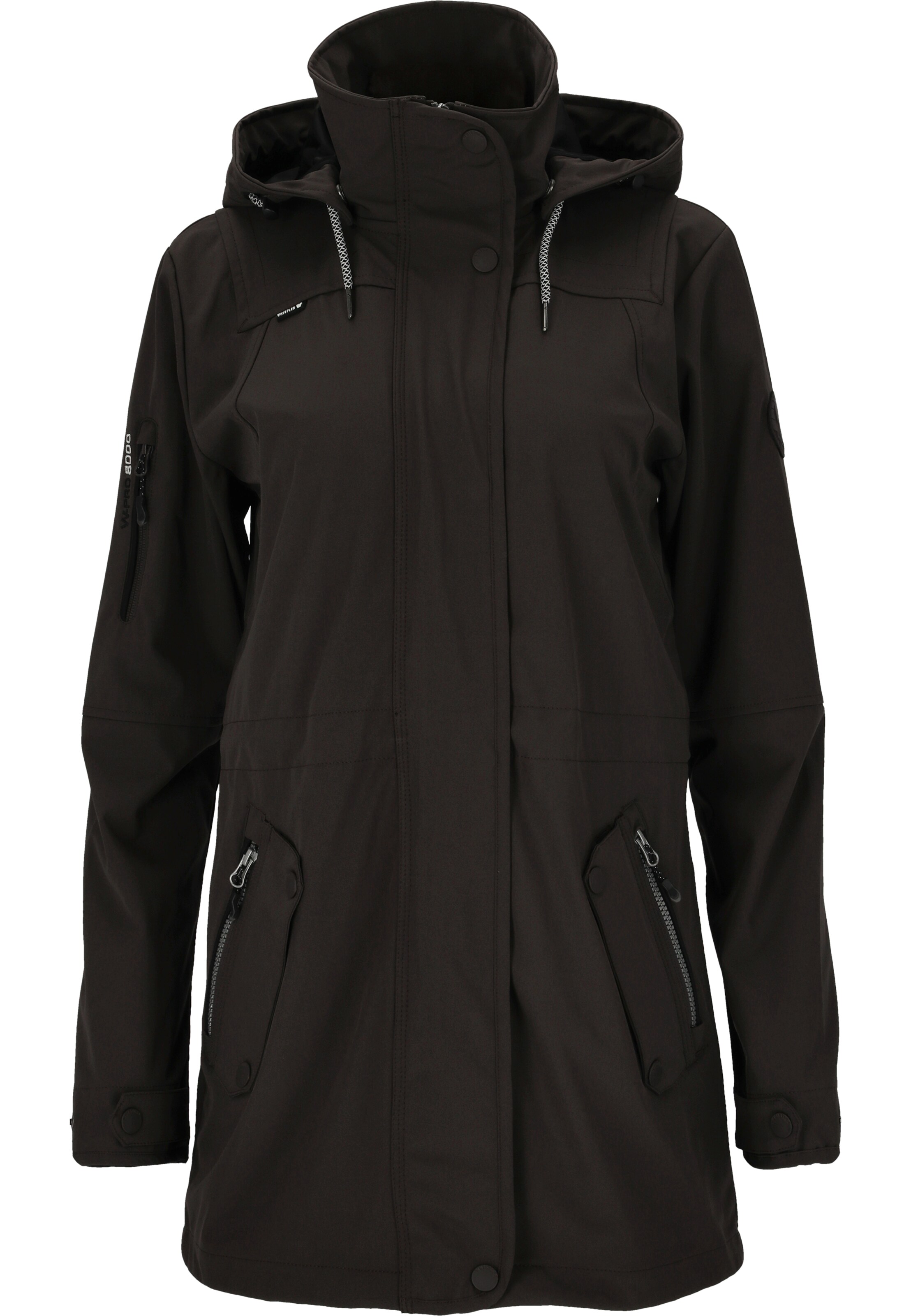 Whistler Softshelljacke 'ISOBEL' in Schwarz: Vorderseite