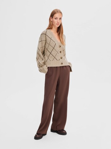 Cardigan 'Faril' SELECTED en beige