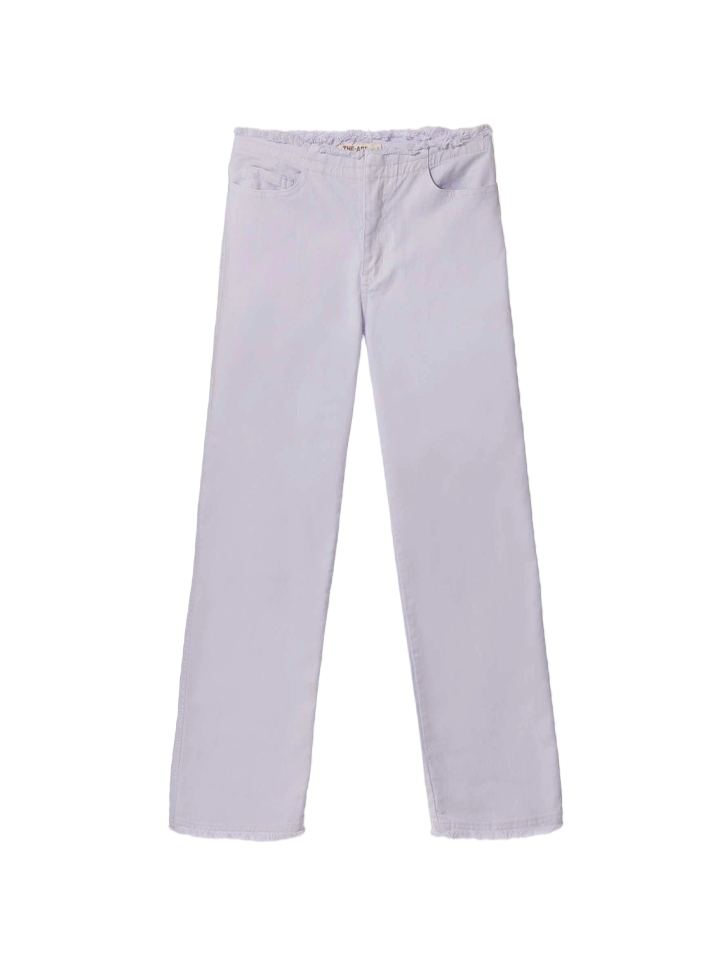 THE-ARE - Pierna ancha Pantalón en lila: frente