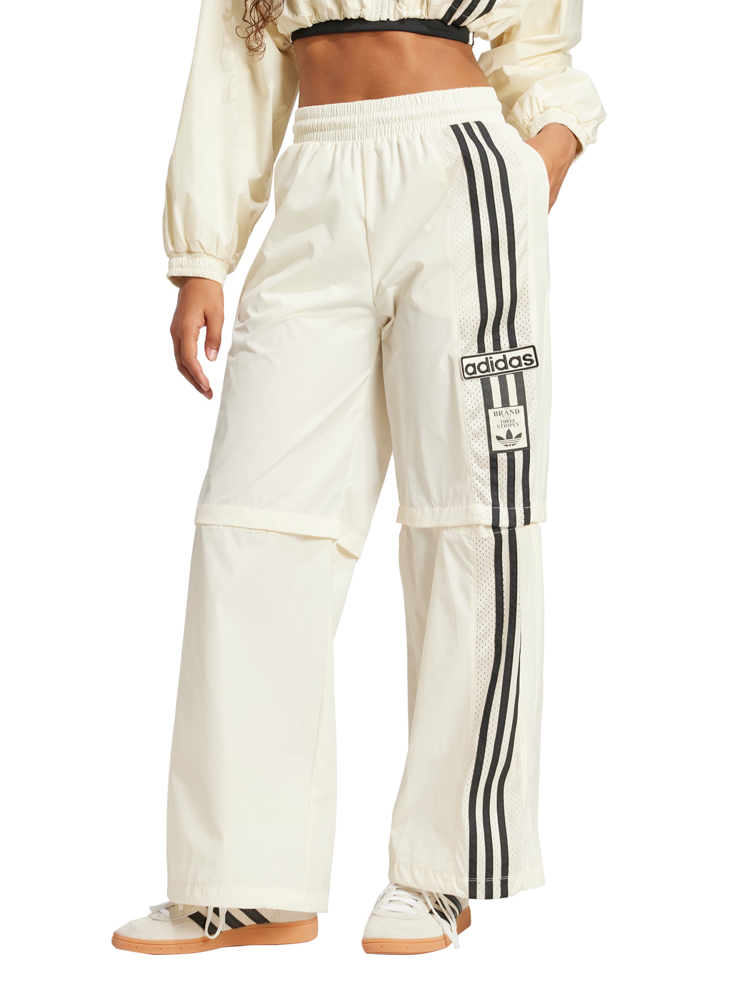 ADIDAS ORIGINALS Baggy Bukser i hvid: forside