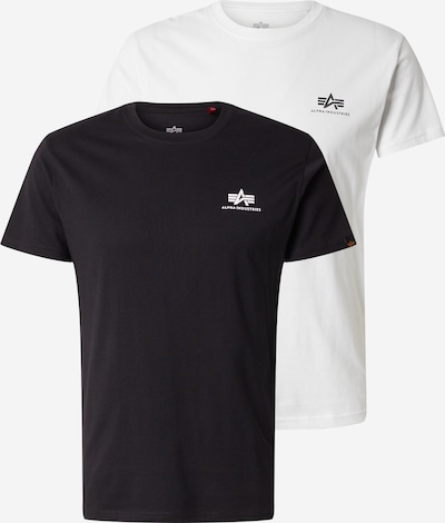 Marškinėliai iš ALPHA INDUSTRIES, spalva – juoda / balta, Prekių apžvalga