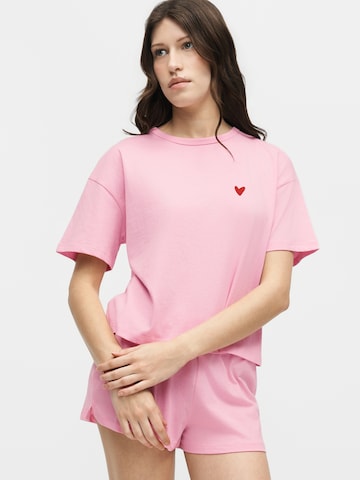 Hunkemöller - Pijama de pantalón corto en rosa