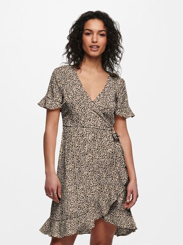 Robe 'OLIVIA' ONLY en beige : devant