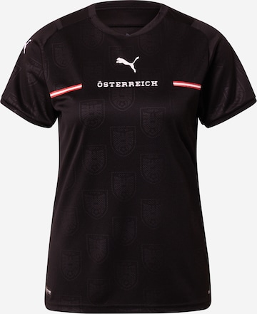 PUMA - Camisola de futebol 'Österreich' em preto: frente