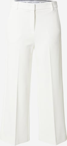 Pantaloni cu dungă 'ARTISTA' de la Marella pe alb: față