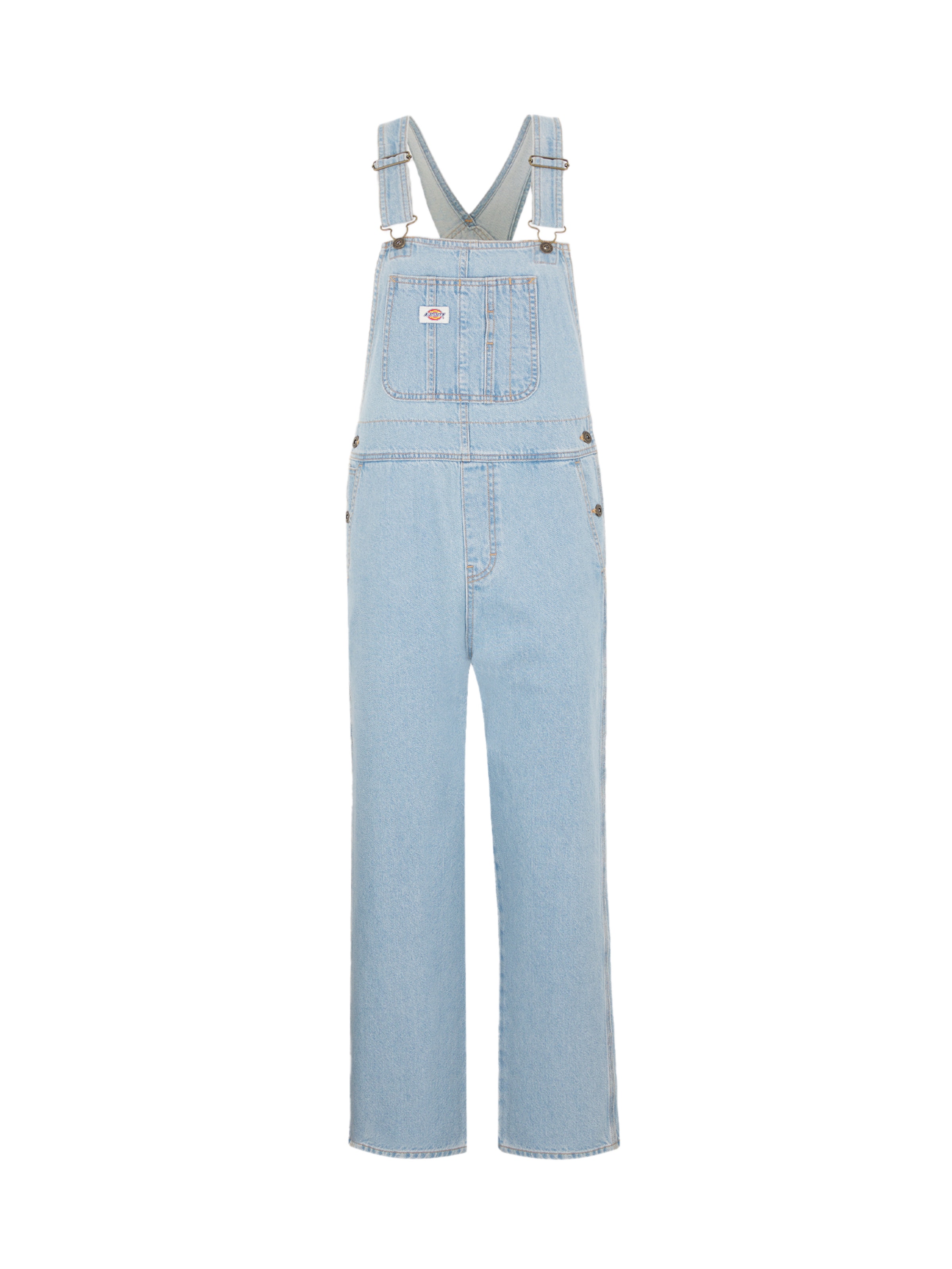 mėlyna DICKIES Standartinis Džinsinis kombinezonas: priekis