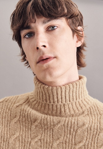 SEIDENSTICKER Sweater 'Schwarze Rose' in Brown