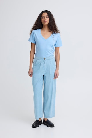 ICHI Wide leg Jeans 'ICHBarcy' in Blauw