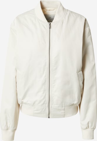 Veste mi-saison HOLLISTER en blanc : devant