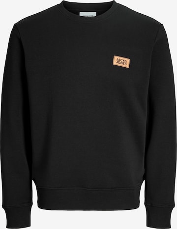 Felpa 'JJRUSH' di JACK & JONES in nero: frontale