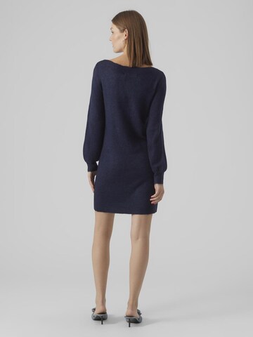 Robes en maille 'LEFILE' VERO MODA en bleu